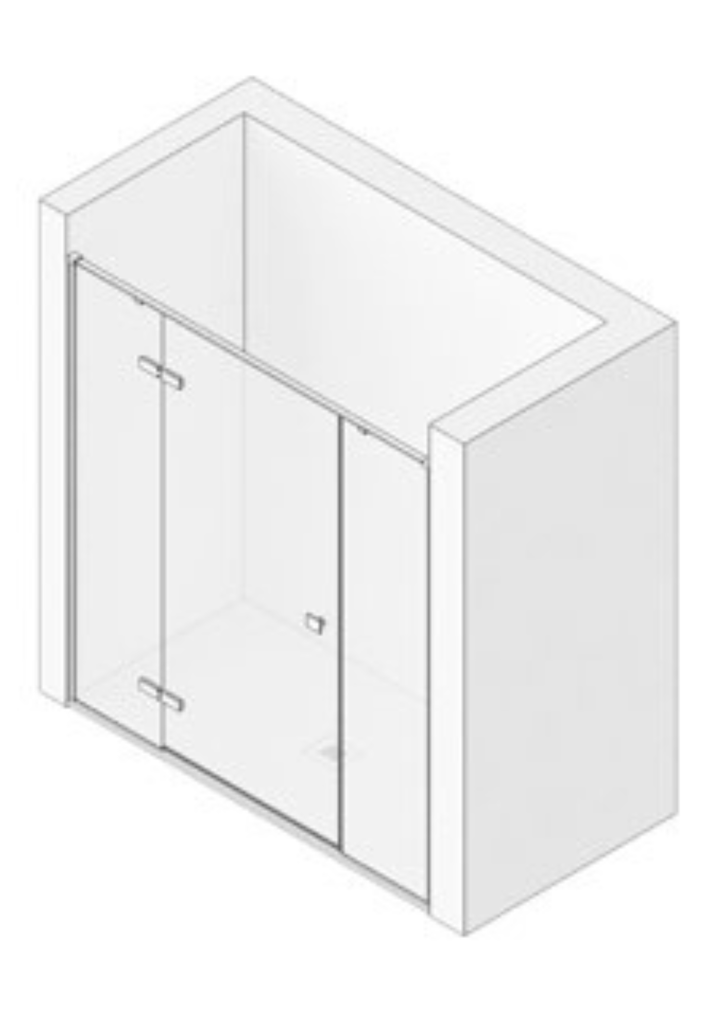 mamparas serie GREECE 4 mamparas-abatibles