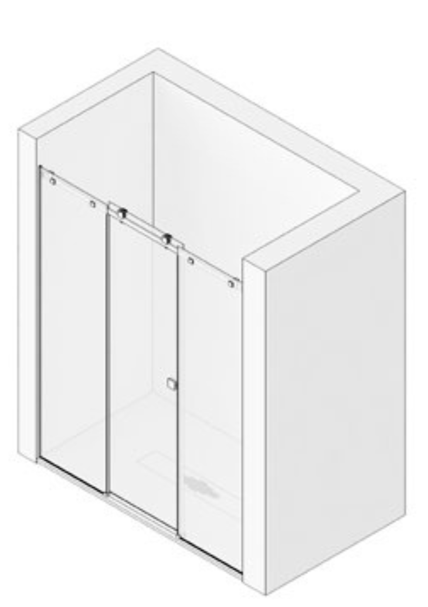 mamparas serie steel CUBE 1 MAMPARA-acero-inoxidable