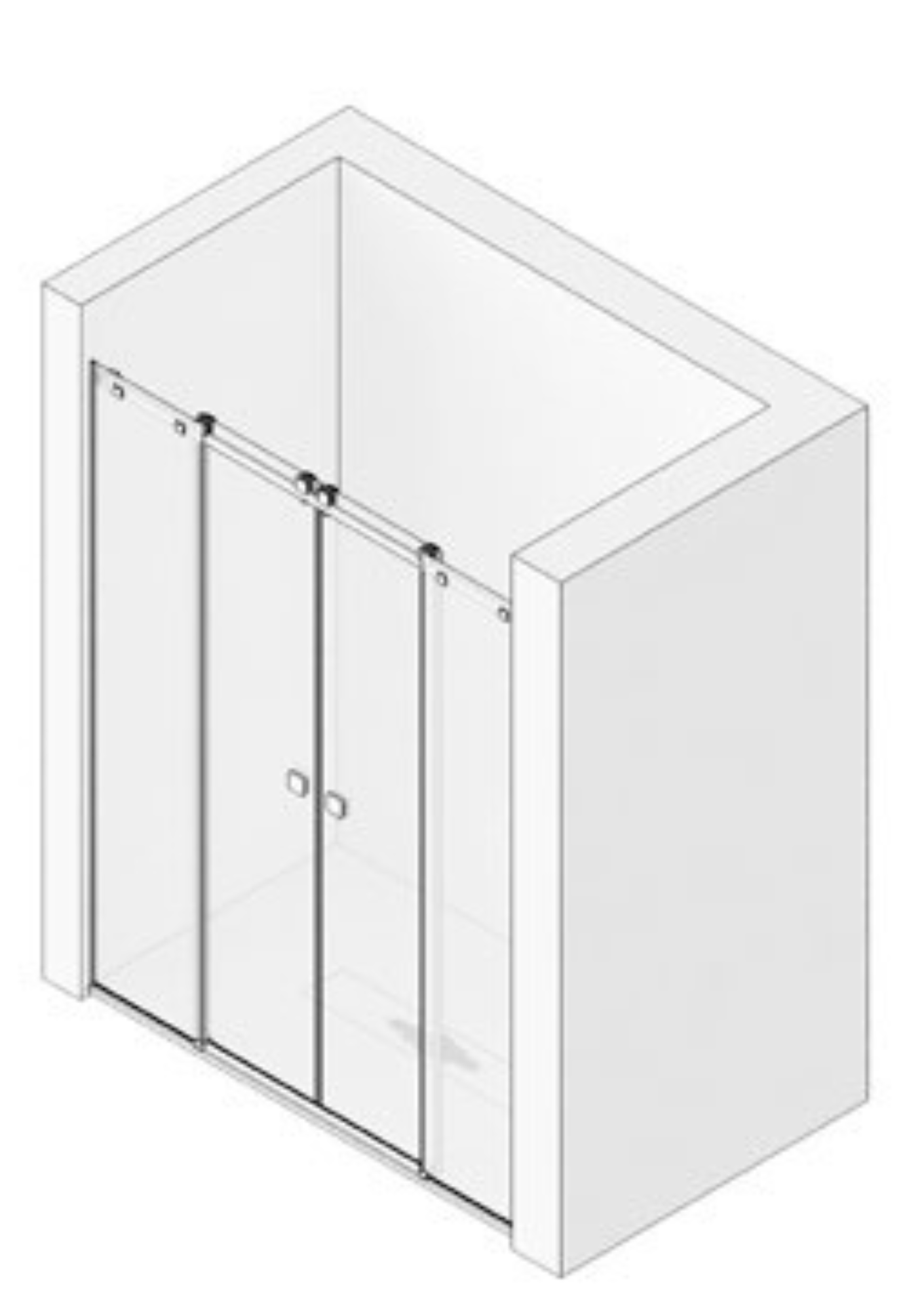 mamparas serie steel CUBE 2 MAMPARA-acero-inoxidable