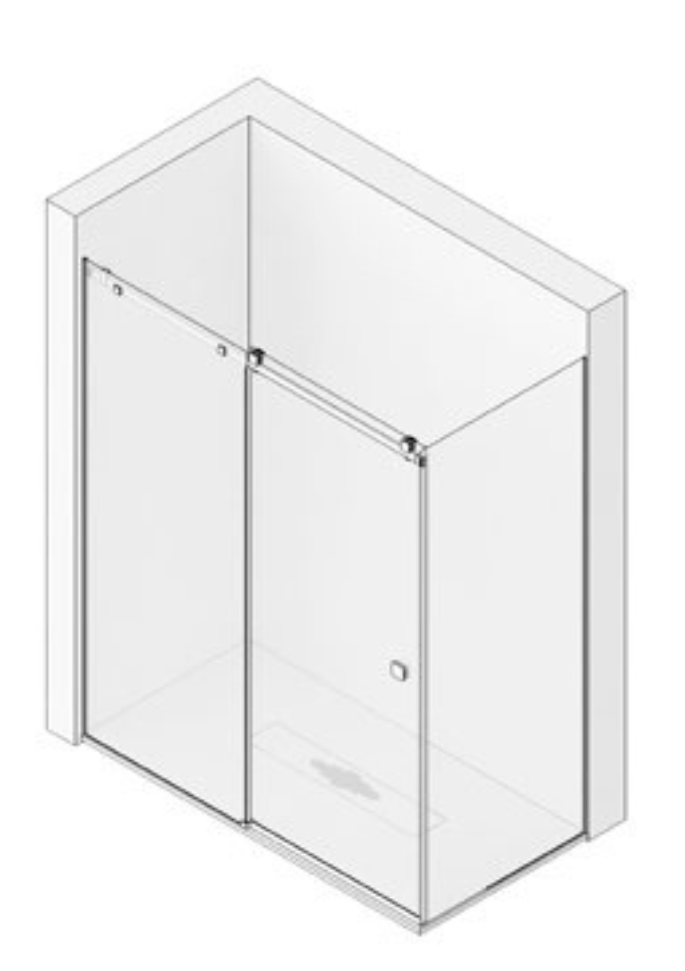 mamparas serie steel CUBE 3 MAMPARA-acero-inoxidable