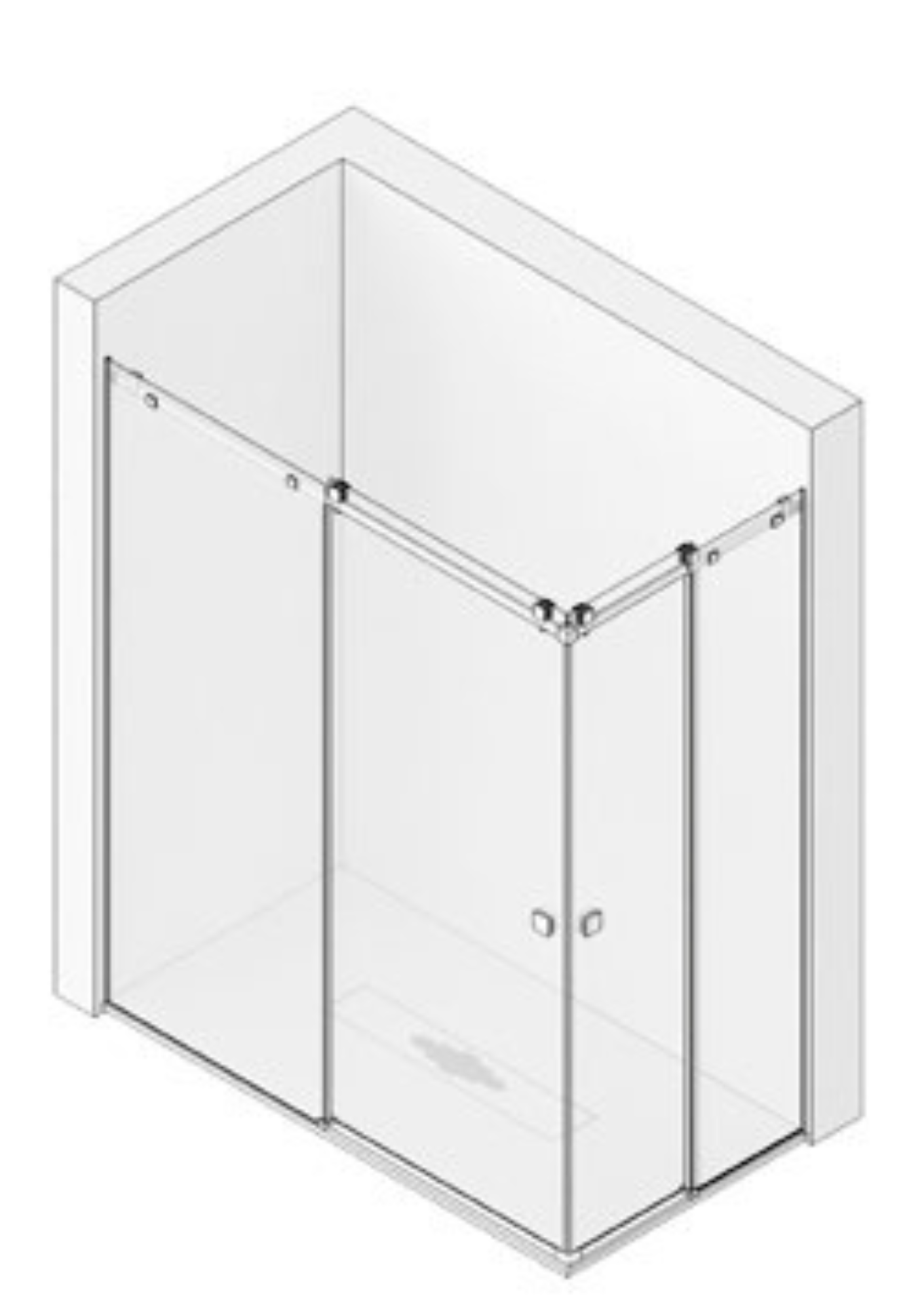 mamparas serie steel CUBE 4 MAMPARA-acero-inoxidable