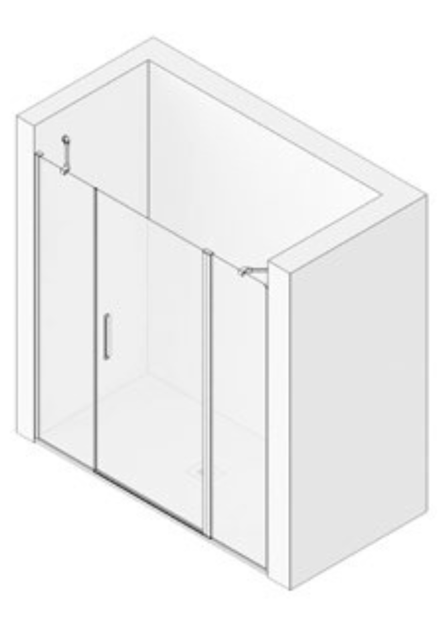 mamparas serie steel arabia 4 mampara-de-bano-abatible