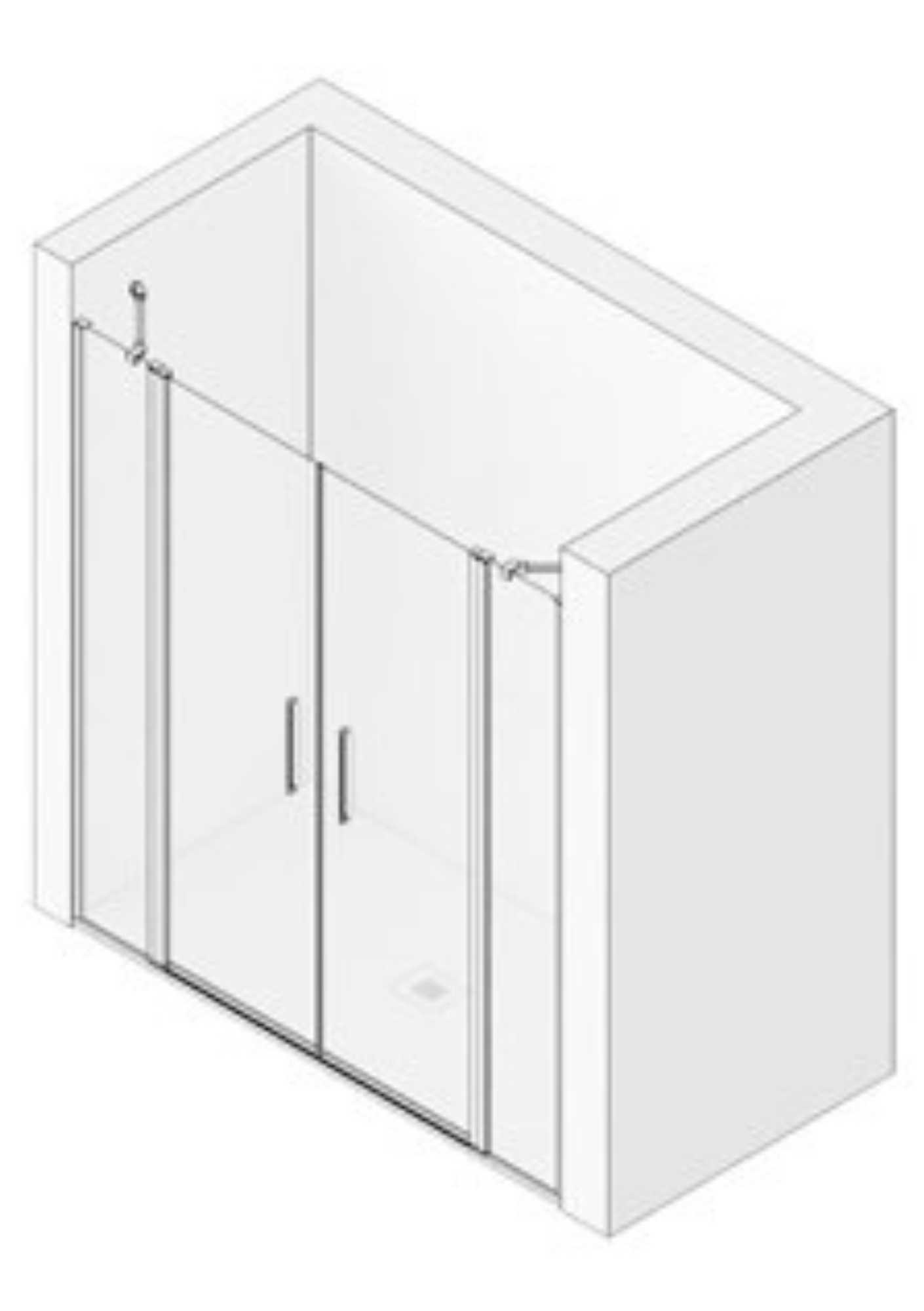 mamparas serie steel arabia 6 mampara-de-bano-abatible